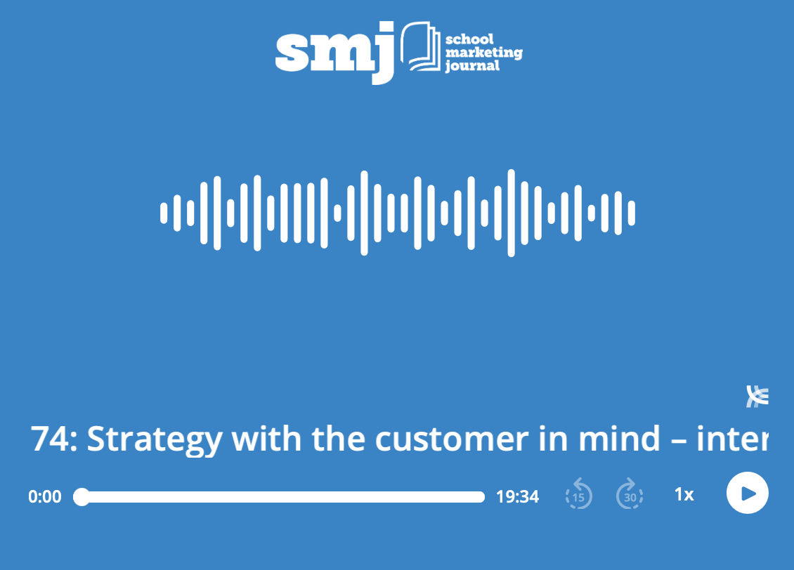 Podcast cover for Strategy with the customer in mind – Interview with Tom Olverson